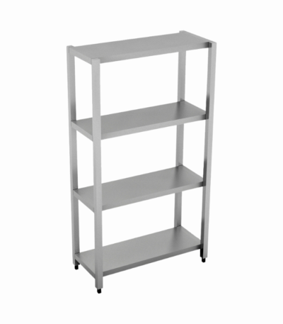 Çelik raf düz tablalı, endüstriyel mutfaklar için dayanıklı ve geniş depolama alanı sunar