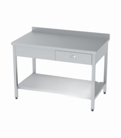 Hijyenik ve fonksiyonel, çekmeceli paslanmaz laboratuvar tezgahı