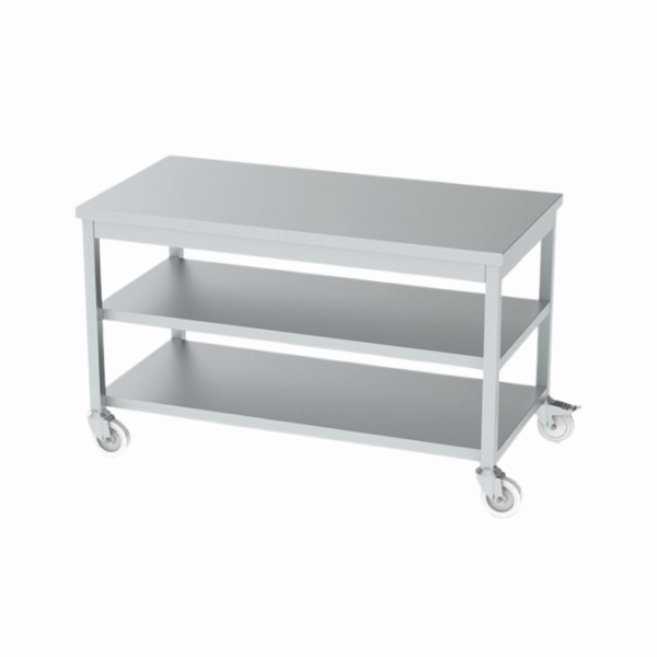 Ara raflı hareketli çalışma tezgahı, esnek ve fonksiyonel tasarım