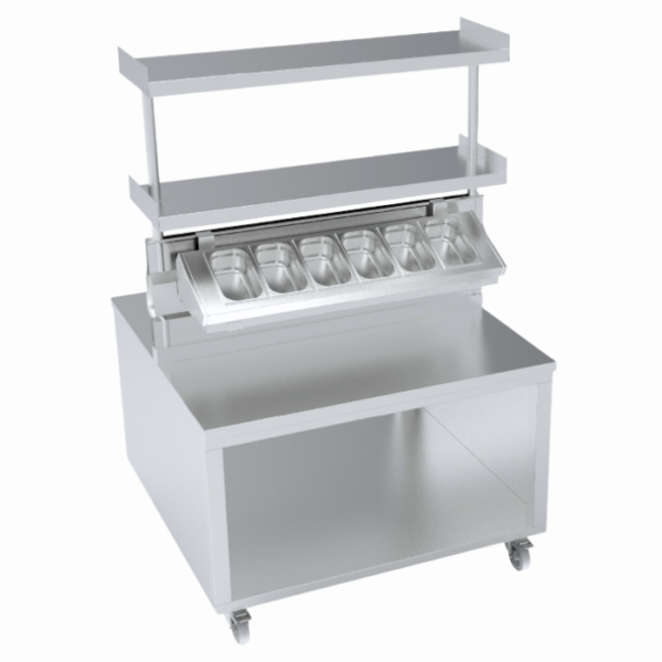 Pizza hazırlık tezgahı, endüstriyel mutfaklarda yüksek verimlilik