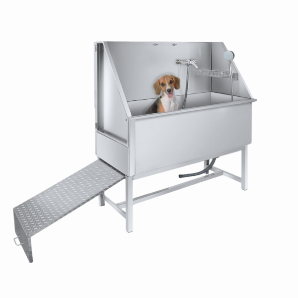 Paslanmaz çelik hayvan yıkama küveti, kolay temizlik ve kullanım