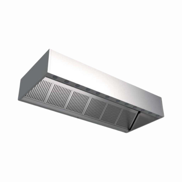 Filtreli paslanmaz davlumbaz, profesyonel mutfaklar için verimli hava temizleme sağlar