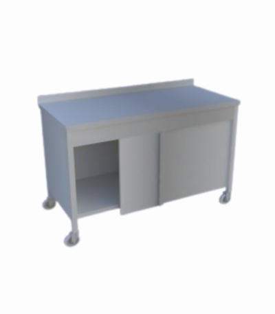 Hareketli dolaplı çalışma tezgahı, endüstriyel mutfaklarda işlevsellik ve estetiği bir araya getirir