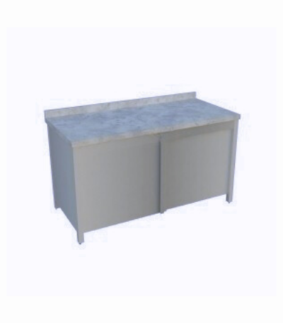 Mermer tablalı dolaplı tezgah, mutfaklarda dayanıklılık ve estetik birleştirir