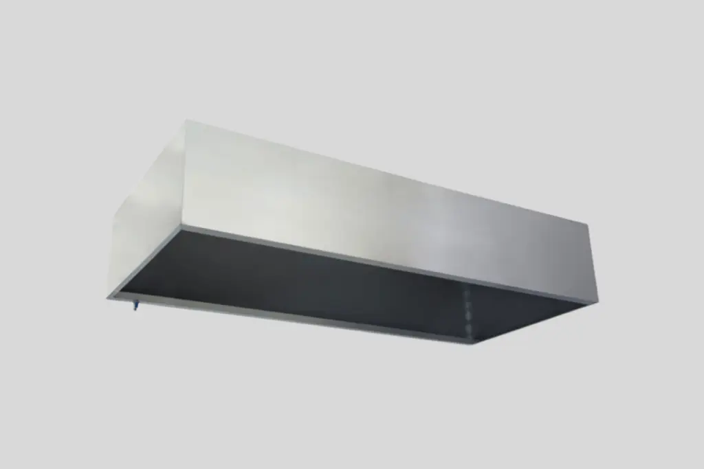 Profesyonel mutfaklar için güçlü paslanmaz çelik davlumbaz